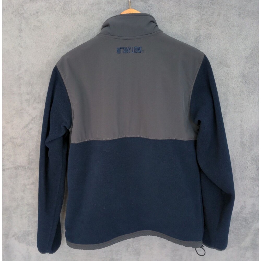 Colosseum Penn State University Fleece Jacket Men's Medium Blue Gray Full Zip - Picture 3 of 8